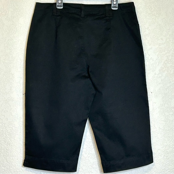 Stretch White Stag Size 12 Black Capri Crop Pants - Picture 3 of 10